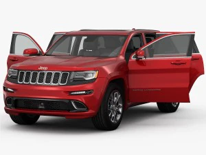 jeep grand cherokee srt 2015 detailed interior 3D Model