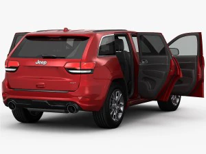 jeep grand cherokee srt 2015 detailed interior 3D Model