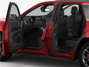 jeep grand cherokee srt 2015 detailed interior 3D Model