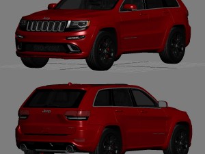 jeep grand cherokee srt 2015 detailed interior 3D Model