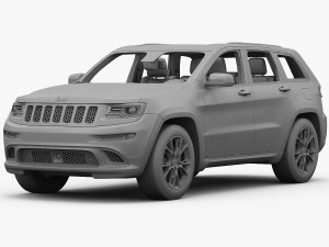 jeep grand cherokee srt 2015 detailed interior 3D Model