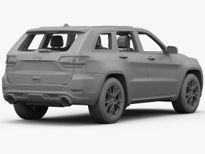 jeep grand cherokee srt 2015 detailed interior 3D Model