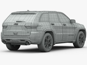 jeep grand cherokee srt 2015 detailed interior 3D Model