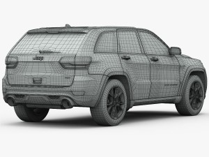 jeep grand cherokee srt 2015 detailed interior 3D Model