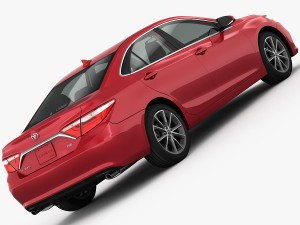 toyota camry xse 2015 detailed interior 3D 模型
