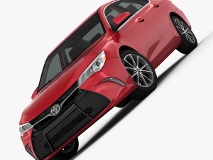 toyota camry xse 2015 detailed interior 3D 模型