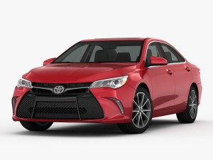toyota camry xse 2015 detailed interior 3D 模型