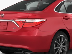 toyota camry xse 2015 detailed interior 3D 模型