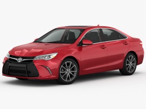 toyota camry xse 2015 detailed interior 3D 模型