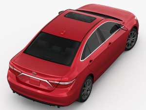 toyota camry xse 2015 detailed interior 3D 模型