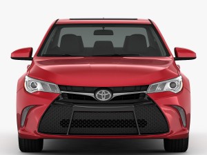 toyota camry xse 2015 detailed interior 3D 模型