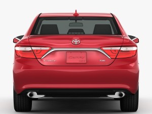toyota camry xse 2015 detailed interior 3D 模型