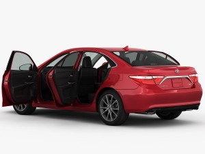 toyota camry xse 2015 detailed interior 3D 模型