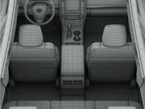 toyota camry xse 2015 detailed interior 3D Model