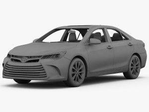 toyota camry xle 2015 detailed interior 3D Модель