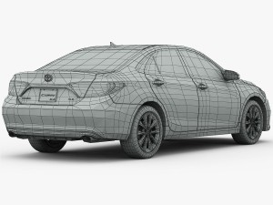 toyota camry xle 2015 detailed interior 3D Модель