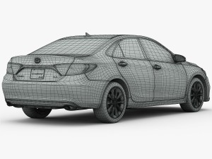 toyota camry xle 2015 detailed interior 3D Модель