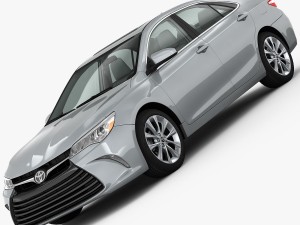 toyota camry xle 2015 detailed interior 3D Модель