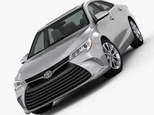 toyota camry xle 2015 detailed interior 3D Модель