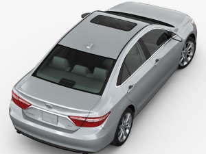toyota camry xle 2015 detailed interior 3D Модель