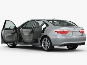 toyota camry xle 2015 detailed interior 3D Модель