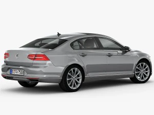volkswagen passat 2015 detailed interior 3D Model