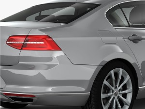volkswagen passat 2015 detailed interior Model 3D