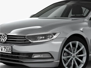 volkswagen passat 2015 detailed interior 3D Model