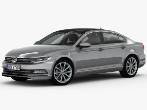 volkswagen passat 2015 detailed interior Model 3D