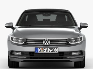 volkswagen passat 2015 detailed interior Model 3D
