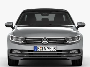 volkswagen passat 2015 detailed interior 3D Model