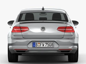 volkswagen passat 2015 detailed interior 3D Model