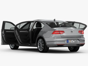 volkswagen passat 2015 detailed interior Model 3D
