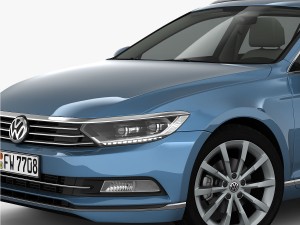 volkswagen passat variant 2015 detailed interior 3D 모델