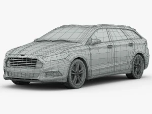 ford mondeo wagon 2015 3D Model