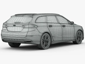 ford mondeo wagon 2015 3D Model