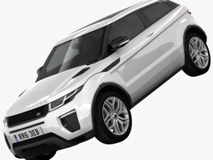 range rover evoque 2016 Modello 3D