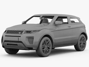 range rover evoque 2016 3D Model