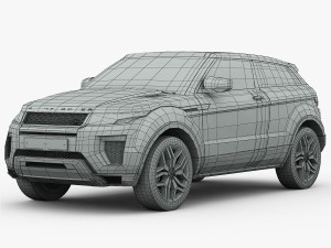 range rover evoque 2016 3D Model