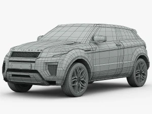 range rover evoque 2016 3D Model