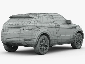 range rover evoque 2016 3D Model