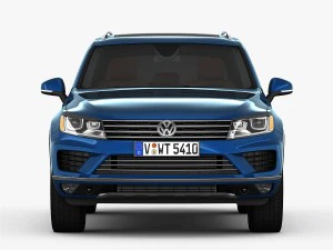 volkswagen touareg 2015 detailed interior 3D Model
