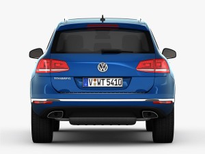volkswagen touareg 2015 detailed interior Modelo 3D