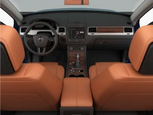 volkswagen touareg 2015 detailed interior 3D Model
