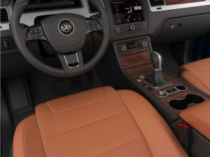 volkswagen touareg 2015 detailed interior 3D Model
