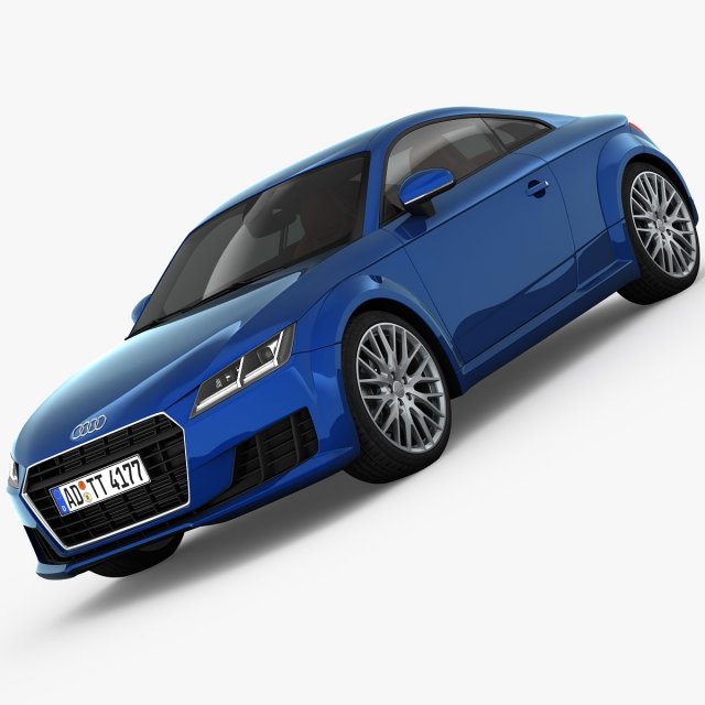 audi tt coupe 2015 detailed interior Modelo 3D .c4d .max .obj .3ds .fbx .stl .blend 