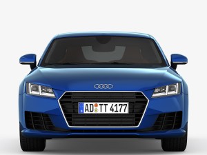 audi tt coupe 2015 detailed interior Modelo 3D