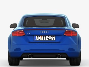 audi tt coupe 2015 detailed interior Modelo 3D