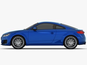 audi tt coupe 2015 detailed interior Modelo 3D