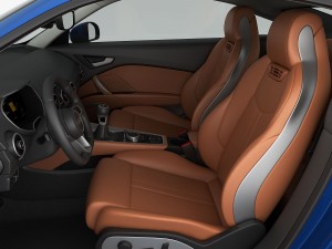 audi tt coupe 2015 detailed interior Modelo 3D